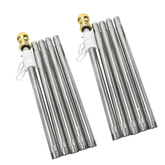 OUNONA  2 Pcs Garden Parasol Base with Wheels Patio Umbrella Stand Flagpole