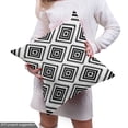 thumbnail image 4 of Ambesonne Geometric Fabric by the Yard Upholstery, Monochrome Americas, 3 Yards, Black White, 4 of 4