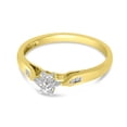 thumbnail image 3 of 14K Yellow Gold Diamond Cluster Ring, 3 of 7