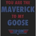 thumbnail image 2 of Junior's Top Gun You Are the Maverick to My Goose  Festival Muscle Graphic Tee Charcoal Small, 2 of 4