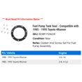 thumbnail image 2 of Fuel Pump Tank Seal - Compatible with 1985 - 1995 Toyota 4Runner 1986 1987 1988 1989 1990 1991 1992 1993 1994, 2 of 2