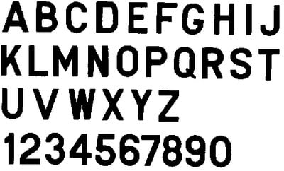 New 3' Number, Black '3' 10 Pack