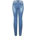thumbnail image 2 of 2Luver, Women's, Stretchy 5 Pocket Skinny Light Denim Jeans, Light Blue, 11, 2 of 2