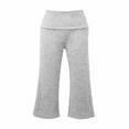 thumbnail image 4 of TIANZEN Girls Waist Yoga Pants Solid Color Wide Leg Loose Casual Cropped Capris For Play And Everyday Wear plus Size Girl Leggings, 4 of 4