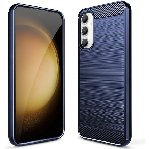 for Samsung Galaxy S23 FE Case TPU Shock Absorption Technology Raised Bezels Protective for Galaxy S23 FE(TPU Blue)