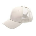 thumbnail image 3 of Femmes Réglables Queue de Cheval Casquette de Baseball Fille Snapback Extérieure Casquettes Femmes Été Chapeaux Maille Filet Camionneur Chapeau, 3 of 9