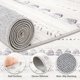 thumbnail image 3 of Alfombra Area Nakagishi, lavable, bohemio, moderna, 6 x 9 pies, gris, 3 of 9