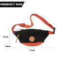 thumbnail image 2 of Fashion casual all-match messenger bag multifunctional large-capacity sports waist bag - black, 2 of 5