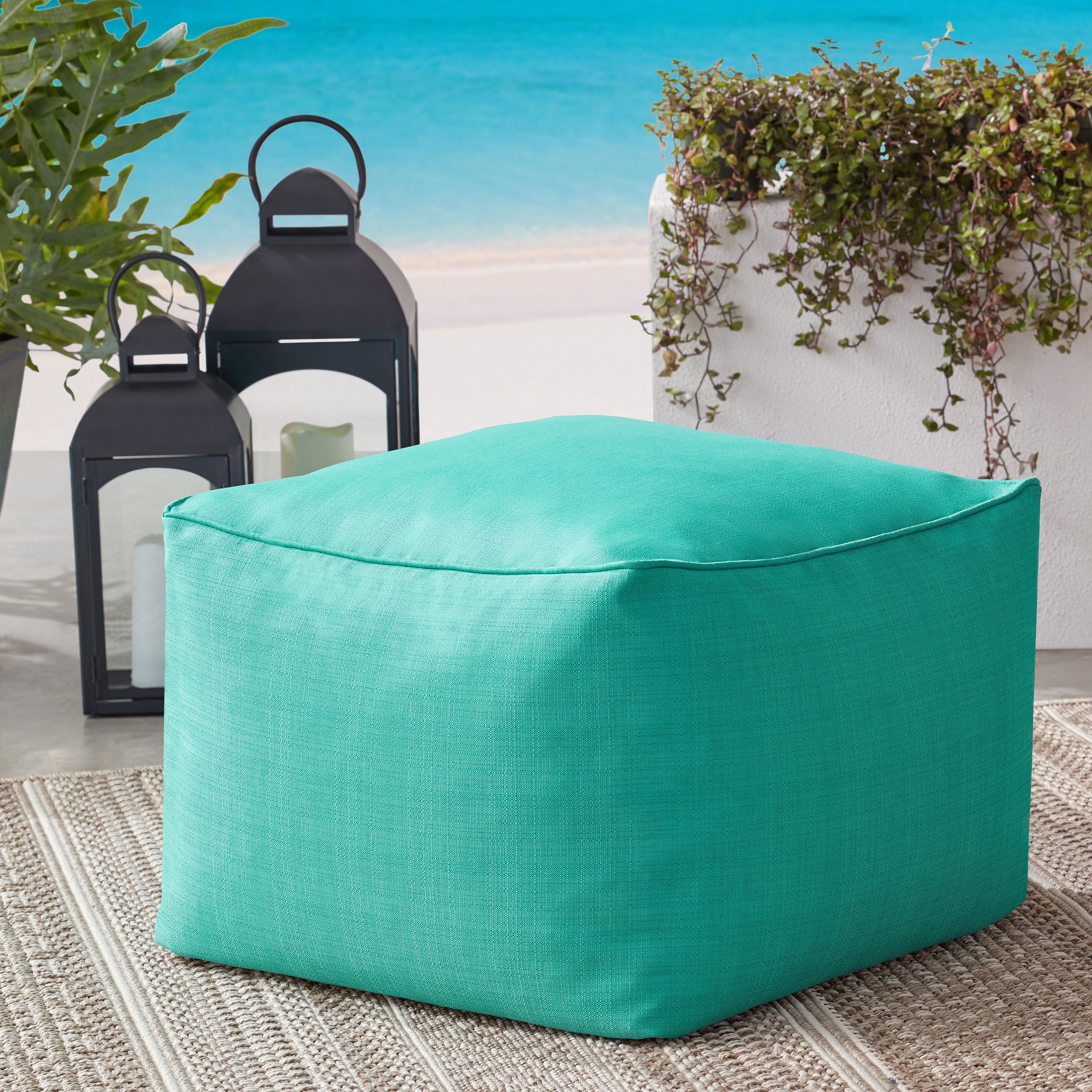 Turquoise bean bag sale