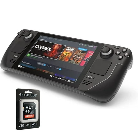 Valve Steam Deck 256GB Handheld Gaming Console, Steam OS 3.0 with Accessories, Black
