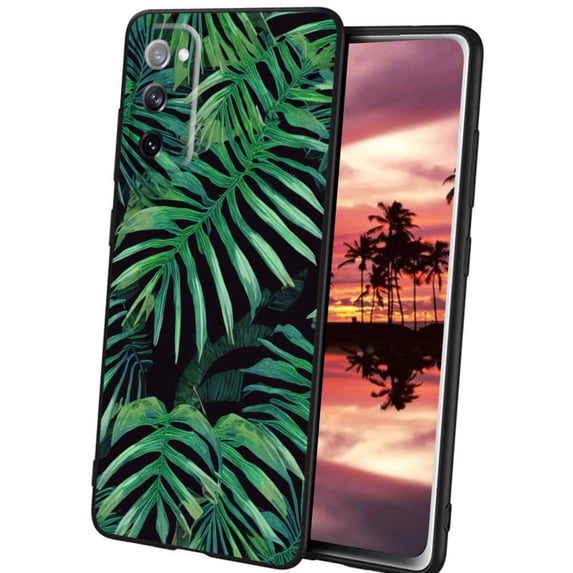 Compatible with Samsung Galaxy S20 Phone Case, Tropical-Leaves-2-3 Case Men Women, Flexible Silicone Shockproof Case for Samsung Galaxy S20