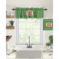 thumbnail image 2 of Valance Curtains for Windows Football Sport Window Treatment Curtains Green Stripes Short Curtain Rod Pocket Valances for Kitchen Bathroom Living Room, 1 Panel 54x18 Inch, 2 of 6