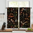 thumbnail image 2 of Green Mountain Kitchen Curtains, Nature Landscape Forest Trees Sage Green Kitchen Decorations Window Curtain Drapes, Soft Fabric Window Treatment Sets 2 Panels, 28''''W x 36''''L, 2 of 6