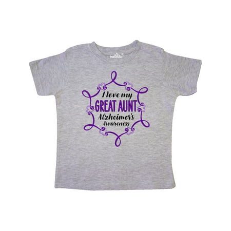 

Inktastic I Love My Great Aunt Alzheimer s Awareness with Purple Heart Gift Toddler Boy or Toddler Girl T-Shirt