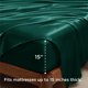 thumbnail image 5 of Juego de Sábanas Bedsure de Satén Talla Full 4 Piezas Verde Oscuro, 5 of 9