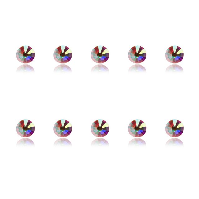 Nail Rhinestones Flat-Bottom Multi-faceted Sides DIY Handcraft Excellent Gloss Manicure Crystal Different Styles Mobile Phone White AB