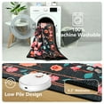 thumbnail image 3 of GUUCHA 5'x8'Area Rugs for Living Room Floral Print Rug Floor Carpet for Bedroom,Black/Red, 3 of 7