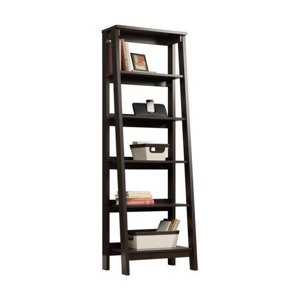 Sauder Trestle 5-Shelf Bookcase, Jamocha Wood