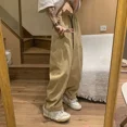 thumbnail image 2 of Pantalones Hombre Pantalones Cargo Rectos para Hombre Anchos Caqui Estilo Coreano Ajuste Regular Ropa Callejera Y2k Emo Talla Grande Largo Moda, 2 of 5