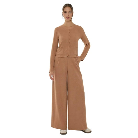 Wide Leg Elastic Waist Pants
