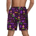 thumbnail image 4 of Haiem Mardi Gra2 Men'S Quick-Dry Swim Trunks: Comfortable Beach Shorts With Mesh Lining And Pockets - Ideal For Swimming And Sunbathing Small, 4 of 9