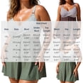 thumbnail image 3 of Stamzod Plus Size Swimsuit for Women 2026 Summer Front Cross Striped Bathing Suit 2026 Women's Tankini Swimsuits with Boyshorts, 3 of 7