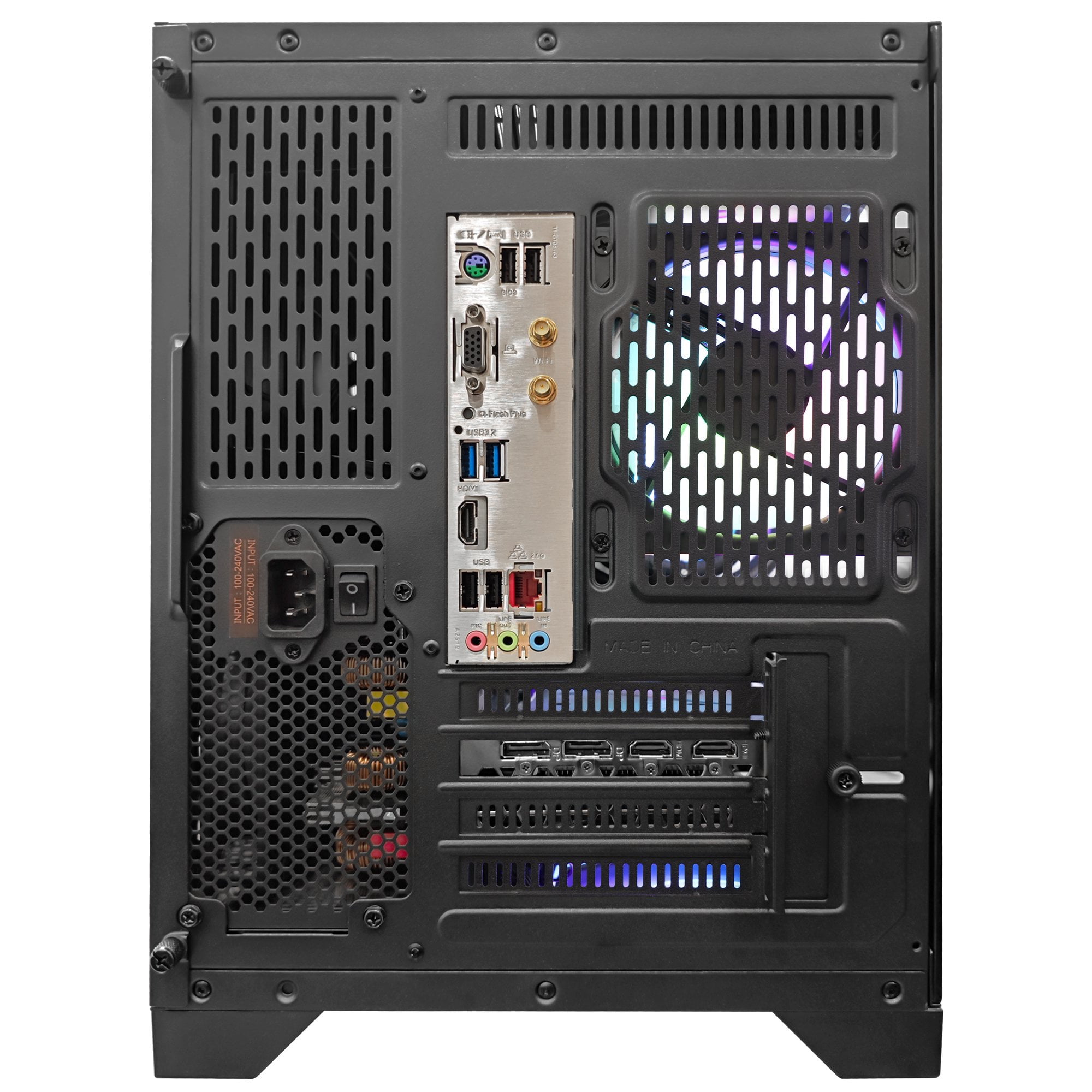 Hoengager RTX 5070 12G Gaming PC -AMD Ryzen 7 9700X, 32GB DDR5 RAM, 1TB PCIe and 1TB SATA SSD, 850W PSU, 360 RGB Liquid Cooler, Windows 11-Ocean Park