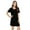 Black, variant on Plus Size Dress for Women Party Club Night Short Sleeve - Nightgowns Womens Short Sleeve Sleepwear Comfy Loungewear Plus Size Night Shirt S-XXL