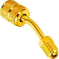 thumbnail image 6 of Fancy R410a Charging Vacuum Port Adapter Brass Converter Thimble 5/16" to 1/4" SAE Gold, 6 of 11
