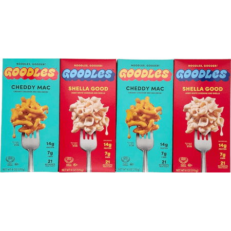 Goodles Variety pack - Pack of 4 - Shella Good and Cheddy Mac 6.0 oz