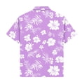 thumbnail image 7 of qucoqpe Kids Hawaiian Shirt Short Sleeve Tropical Floral Beach Vacation Summer Short Sleeve Collared Button Pocketed Down Boys and Girls Shirts Trendy Casual Thin Comfy Tops for Teens, 7 of 7