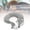 Gray, variant on Xirurus Fox Shape Travel Neck Pillow Soft U Shape Health Pillow Brown Fox Cute Bolster Pillow for Adults and Teens Comfortable Airplane Car Travel Essential (13 inches / 33 cm)