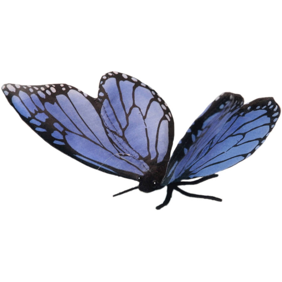Hansa Blue Butterfly Plush Toy