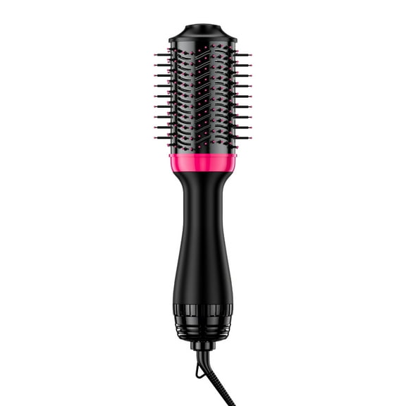 KFFKFF Hair Styling Dryer Brush, 4 Function Ionic Hair Care Tool with 2.56" Ceramic Coated Oval Barrel & Trio Heat Options, Expert Hot Air Brush for Drying, Straightening and Curling
