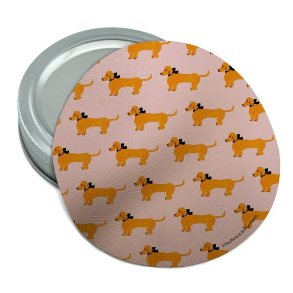 Glam Doggies Dog Pattern Round Rubber Non-Slip Jar Gripper Lid Opener
