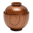thumbnail image 2 of Rice Bowl Japanese Style with Lid Dishwasher Safe Food Container Tableware Rice Salad Soup Snack Wooden Bowl Kitchen Supplies, 2 of 8
