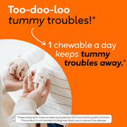 BioGaia Kids Probiotic Chewables | Promote Regularity | Ease Occasional Tummy Troubles | Ages 3+ | Allergen, Dairy, Soy & Gluten Free | Backed by 30 Years of Probiotic Research | 30 Day Supply