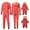 Red, variant on Morttic Christmas Pajamas for Family, Matching Set Hoodie Pajamas Reindeer Jumpsuit Romper Holiday Pjs Hooded Sleepwear