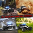 thumbnail image 6 of Growsly 33KM/H RC Cars Toys, 1:12 RC Monster Trucks Offroad Hobby RC Truck Toys with LED Headlight and Rechargeable Battery Gift for Adults Boys 5-12 Kids, Silver, 6 of 7