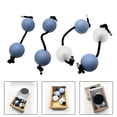 thumbnail image 2 of GLFILL Ufs de Sable Asalato Shakers Africains Rythme Balle de Percussion Bleu, 2 of 5