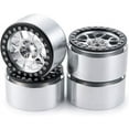 thumbnail image 4 of RCLIONS 2.2inch Beadlock Wheels Rims 35mm for 1/10th Scale RC Crawler Model Car Wraith 90018 -Pack of 4 (Black+silver), 4 of 16