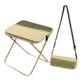 thumbnail image 1 of Mochila con taburete plegable, bolsa de transporte para silla de pesca, taburete de camping para adultos, para exteriores Caqui 26x26x24cm, 1 of 9