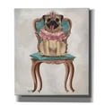 thumbnail image 1 of Epic Graffiti 'Pug Princess on Chair' by Fab Funky, Canvas Wall Art, 26"x30", 1 of 3