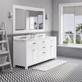 thumbnail image 6 of Water Creation Madison 72" Wood Double Bathroom Vanity in Pure White/Chrome, 6 of 6