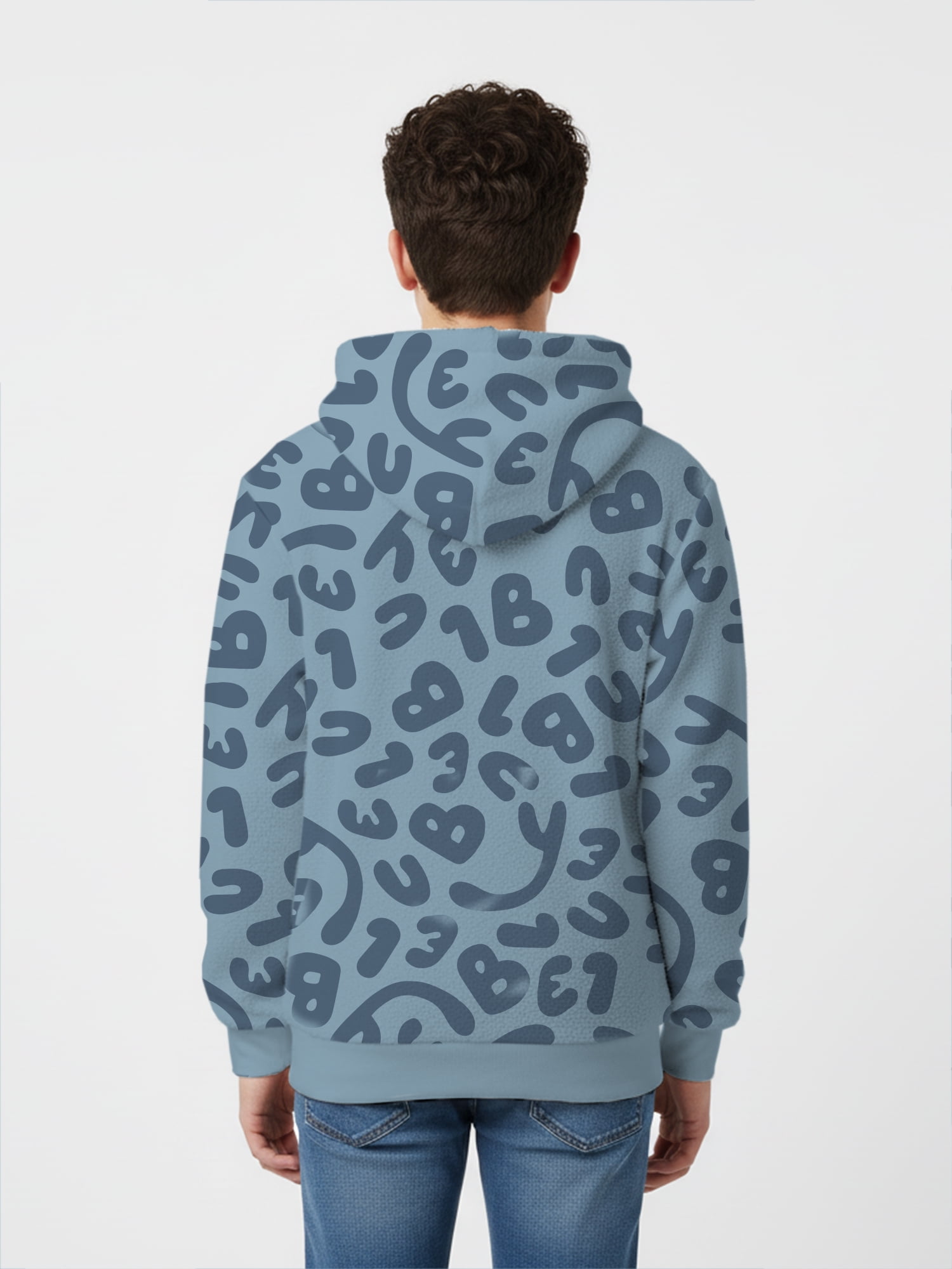 Bluey, Boys' & Big Boys' Hooded Woobie, Just Bluey, Sizes 4-18