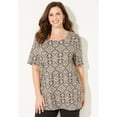 thumbnail image 2 of Catherines Women's Plus Size Suprema Short Sleeve Scoopneck Tee, 2 of 4