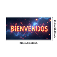 thumbnail image 3 of Heart Shaped Neon Banner with Steampunk Elements and Welcome Message in Spanish Party Decorations Backdrop Photography Props Event Decors Gatherings Celebrations, 3 of 4