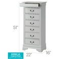 thumbnail image 2 of Glory Furniture Louis Phillipe 7-Drawers Bedroom Lingerie Chest in White, 2 of 8