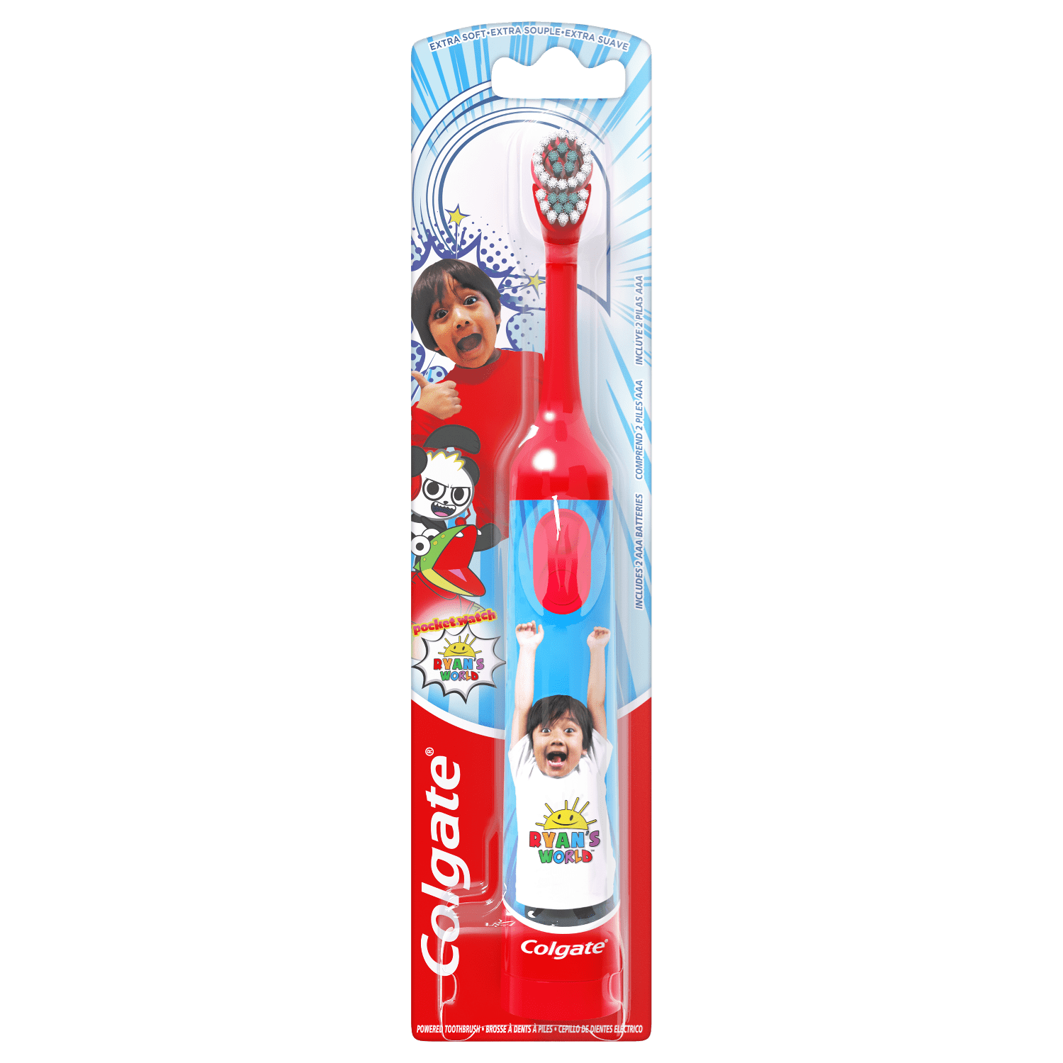 Colgate Kids Ryan's World Battery Electric Toothbrush - Walmart.com