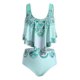 thumbnail image 1 of Impreso bohemio volantes con tiras más el tamaño de baño tankini Rosegal Camisetas tallas grandes, 1 of 5